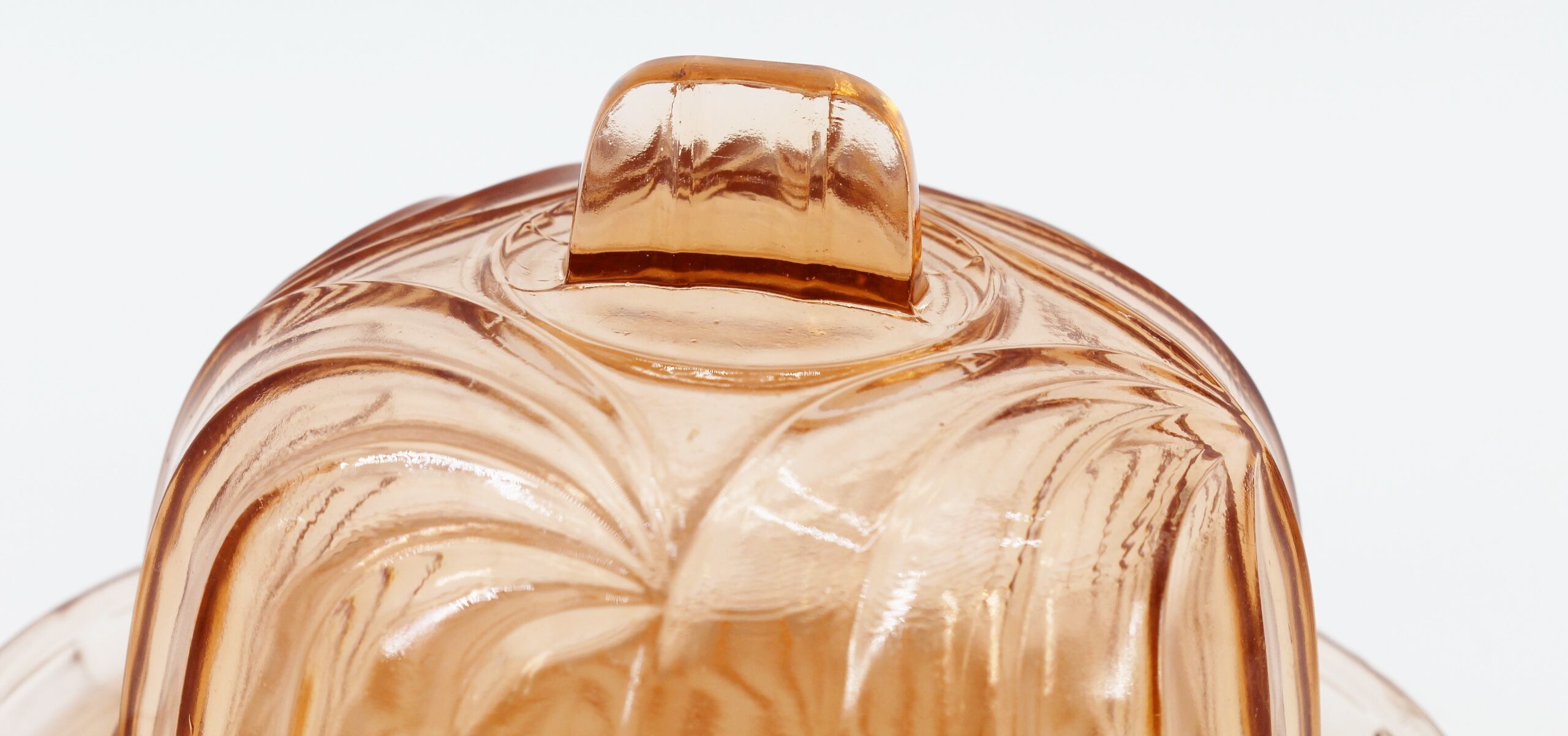 Old glass cheese bell