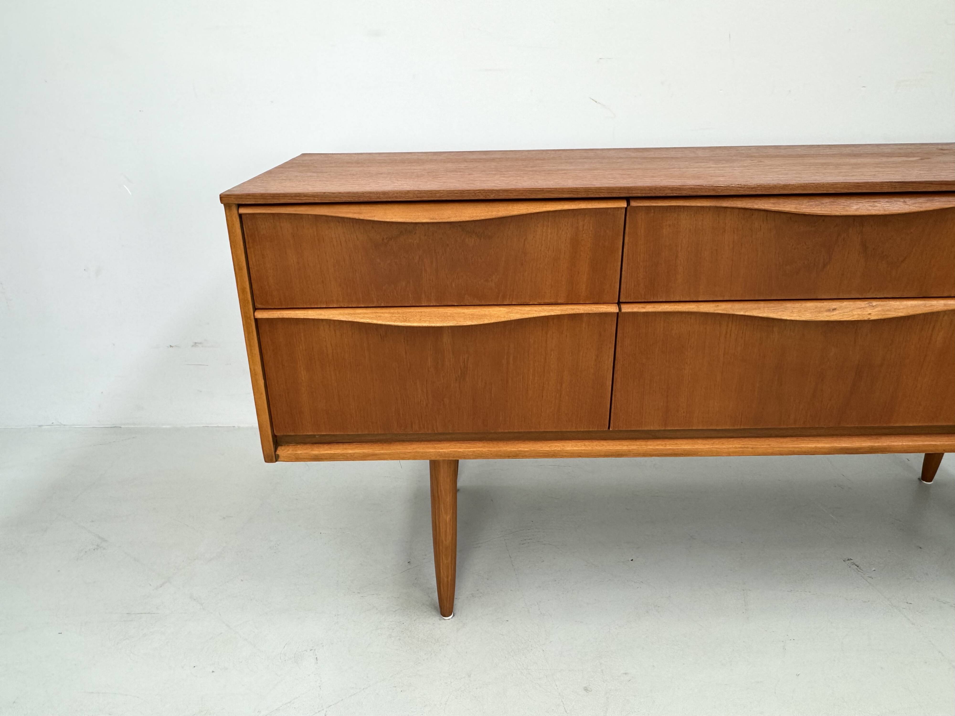 Vintage sideboard with 6 drawers by Austinsuite, designed by Frank Guille