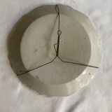 Plate of Nevers in earthenware late eighteenth century decoration of vegetable friezes