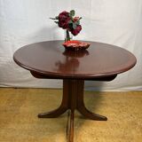 Mid-Century Retro Vintage Teak Round Extending Dining Table by Nathan 1960