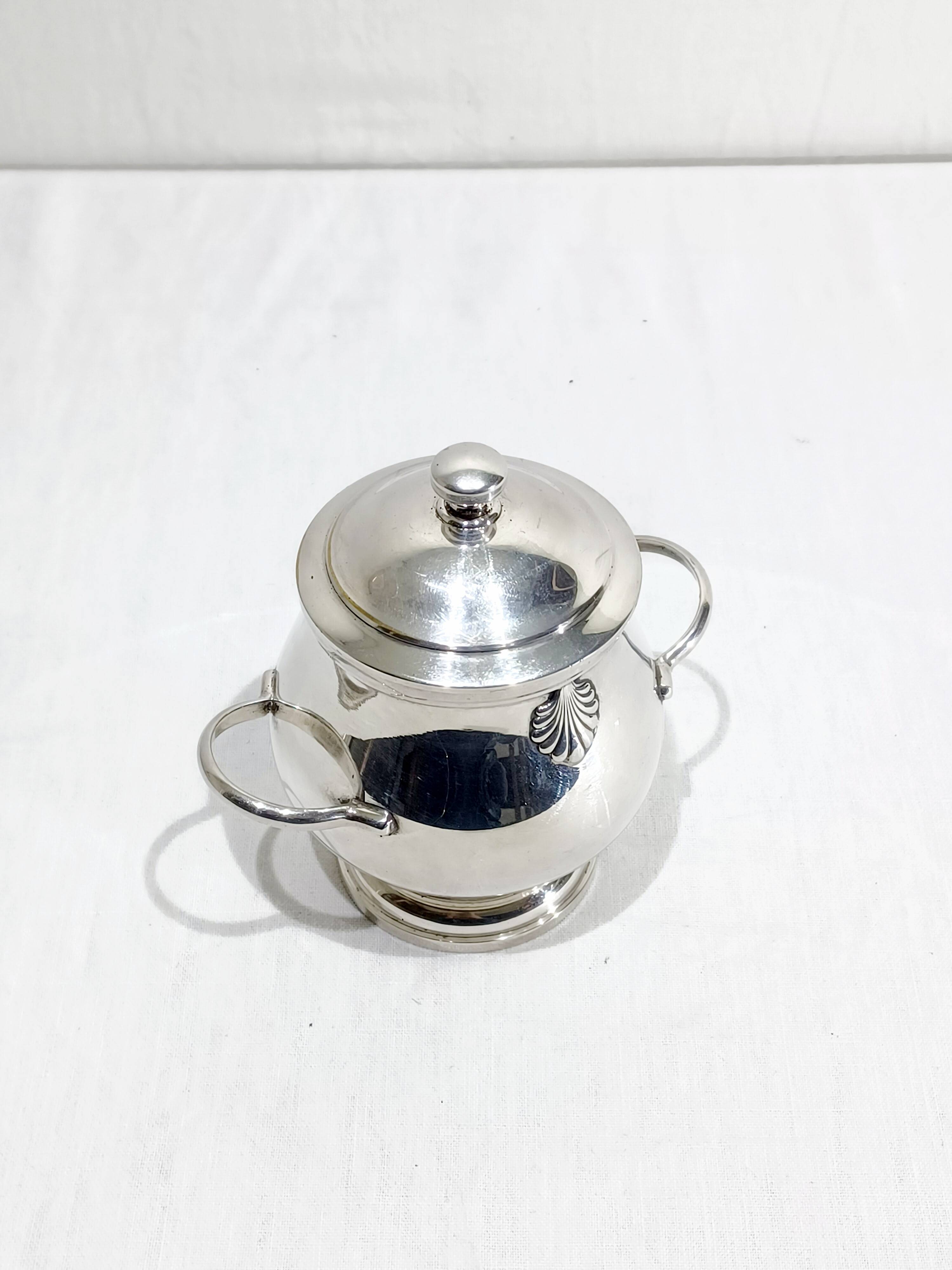 CHRISTOFLE - SILVER-PLATED SUGAR BOWL VENDÔME