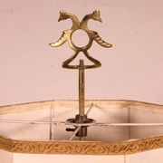 bronze oil lamp - 18th century - Spain converted into a lamp with its shade