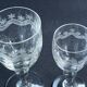 14 Meisenthal blown and engraved digestive glasses
