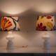 Paire de lampes suédoises en verre 1970