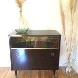 Vintage rolling bar cabinet