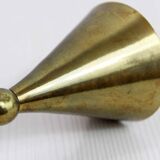 Scandinavian brass candle holder