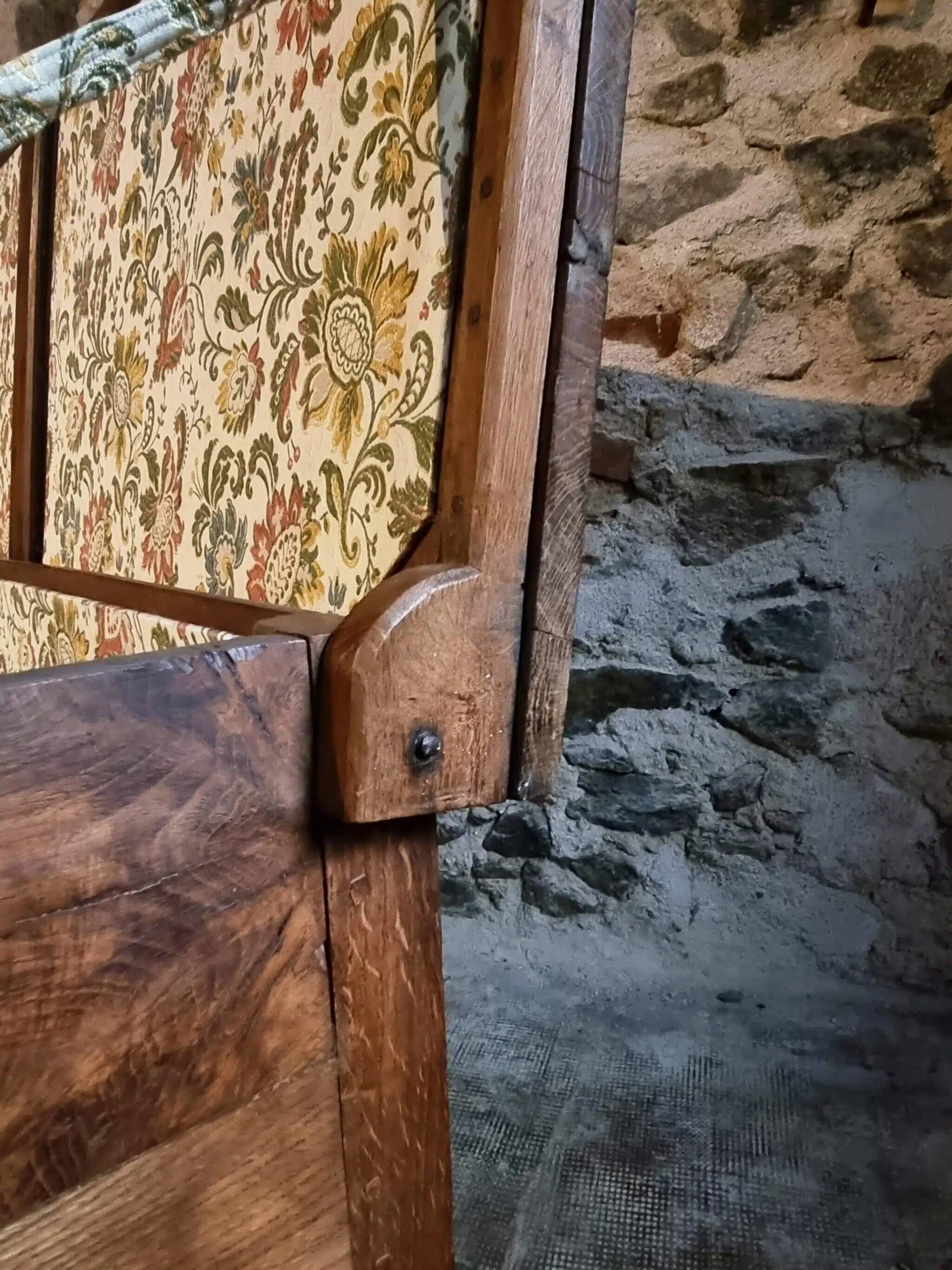 Old oak storage chest or flour bin