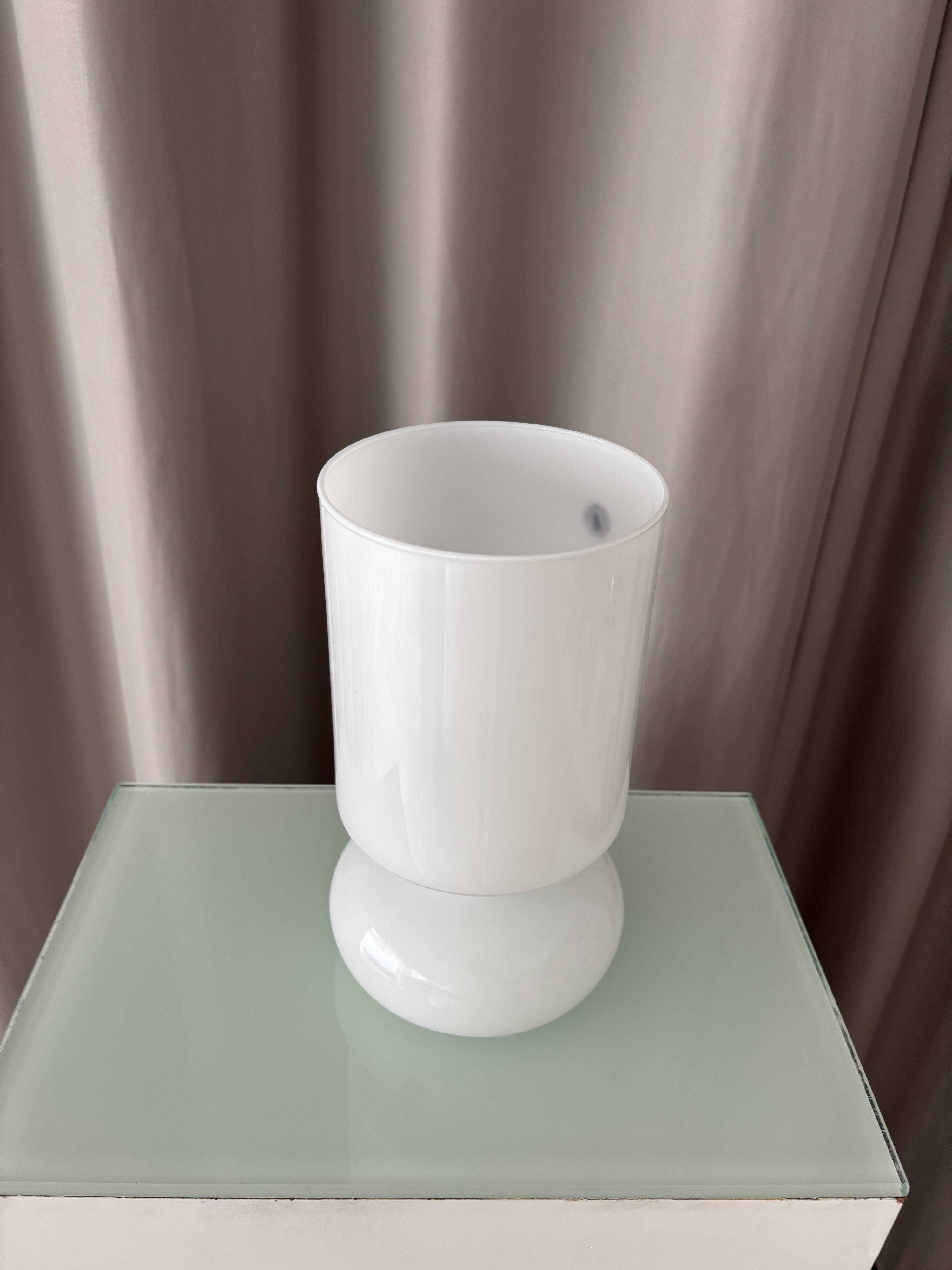 Vintage IKEA FADO Style Handmade Opaline Glass Table Lamp