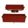 Pair of swivelling modernist wall lights in red sheet metal, 1950s.