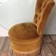 Toad armchair of the 60s and 70s in mustard yellow velvet