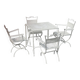 Garden set Maison Jansen in wrought iron 1960