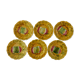 lot 6 dessert plates slurry Sarreguemines