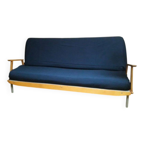 Canapé convertible scandinave 3 places banquette clic-clac