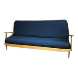Scandinavian 3-seater convertible sofa bed, click-clack bench