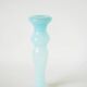 Sky blue opaline vase with a scalloped neck, 1960.
