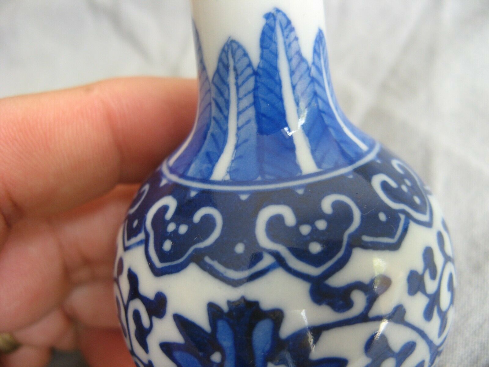 Jingdezhen Blue China porcelain soliflore vase