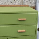Renovated antique buffet – Herbarium Green (Libéron)