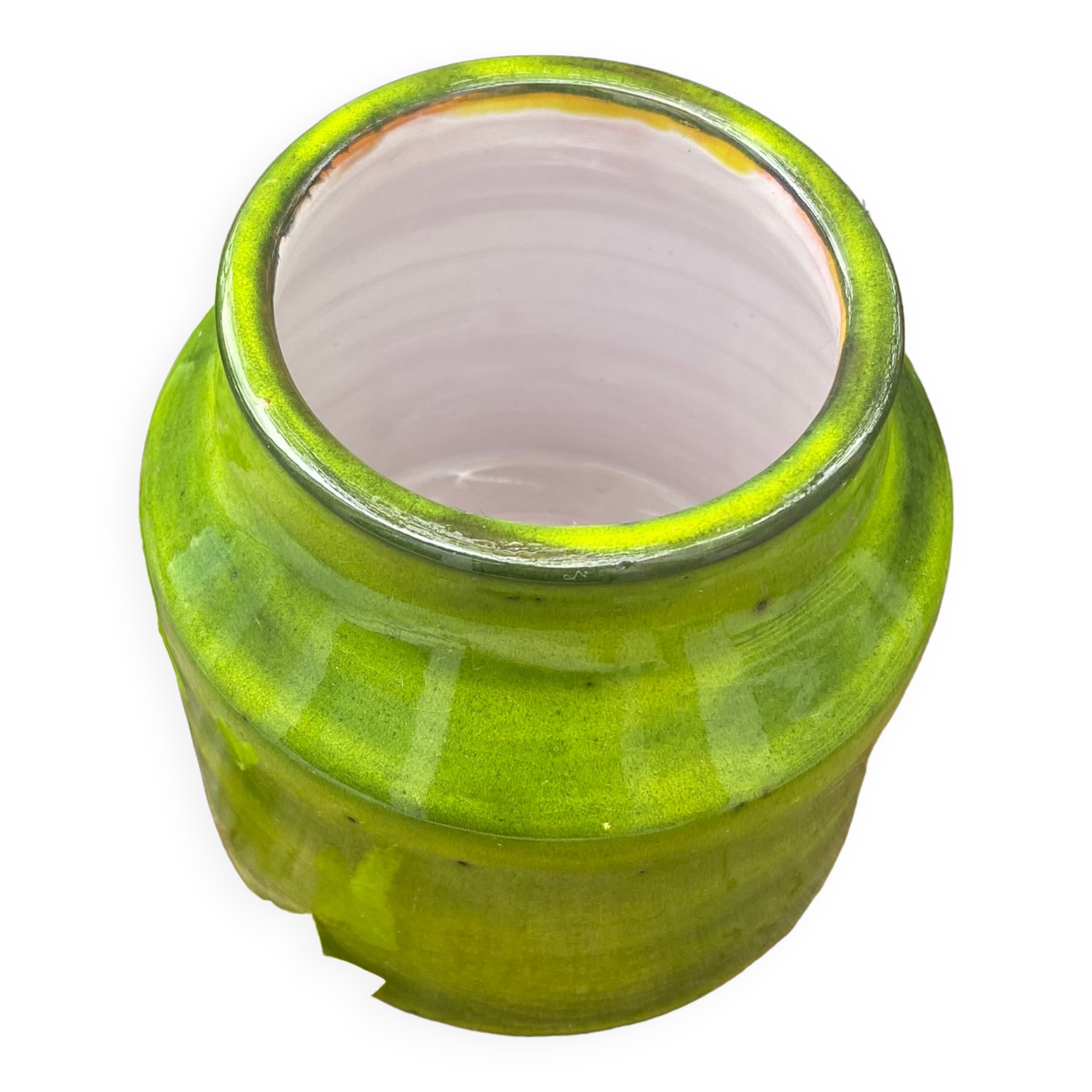 Mado Jolain's tea pot in green glazed ceramic