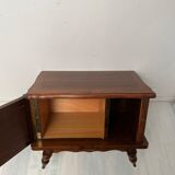 Vintage carved wooden bedside table