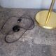 Reading floor lamp in golden brass vintage design 1970