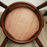 Reupholstered Thonet office chair No.6003