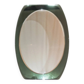 Vintage Italian mirror Cristal Arte green from the 1950s.