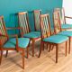 Retro Teak 1960s Mid Century Dining Table & 6 Chairs By G Plan Victor Wilkins