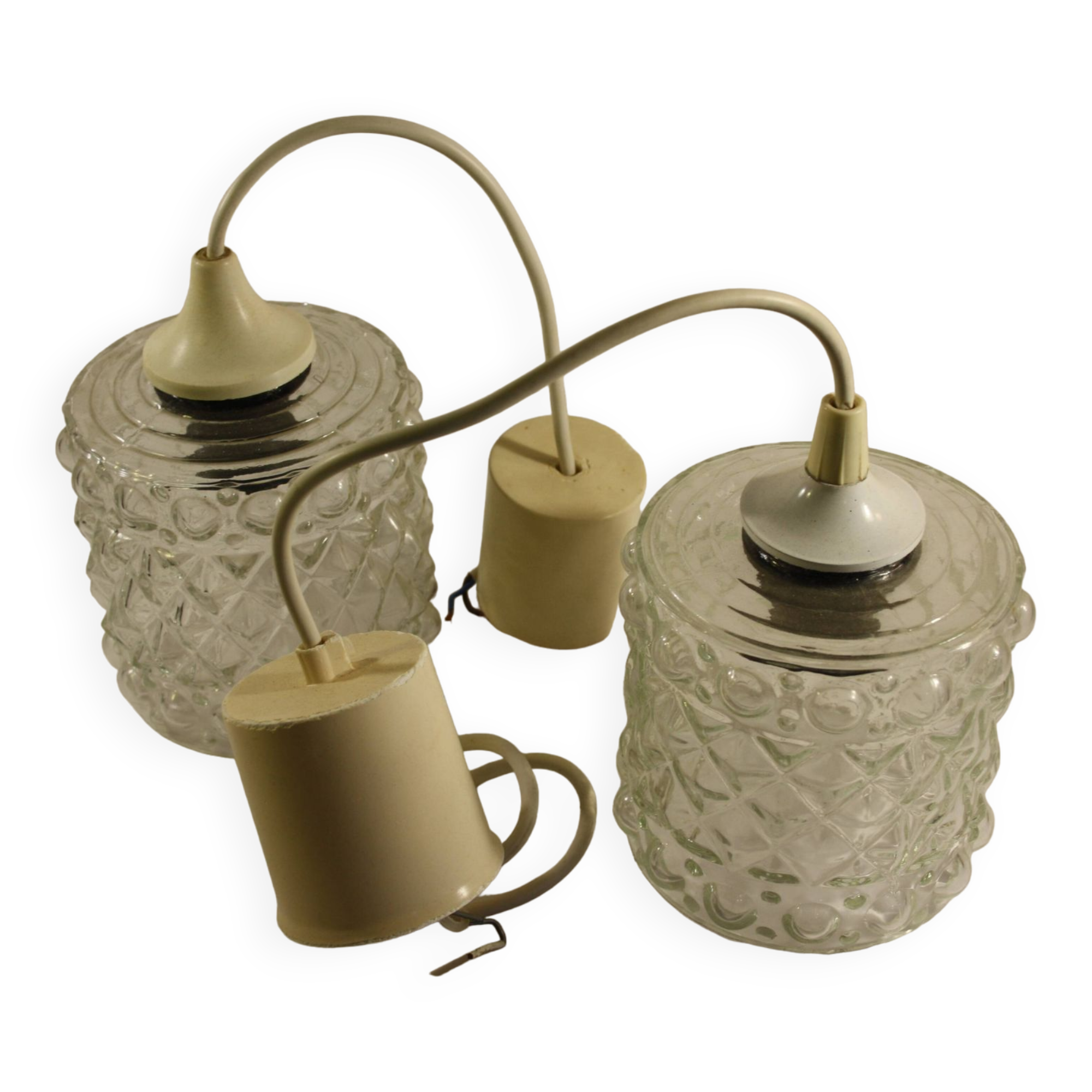 Pair of transparent portable lamps