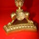 Bronze and solid brass candlestick from the "Restoration" period, electrified.