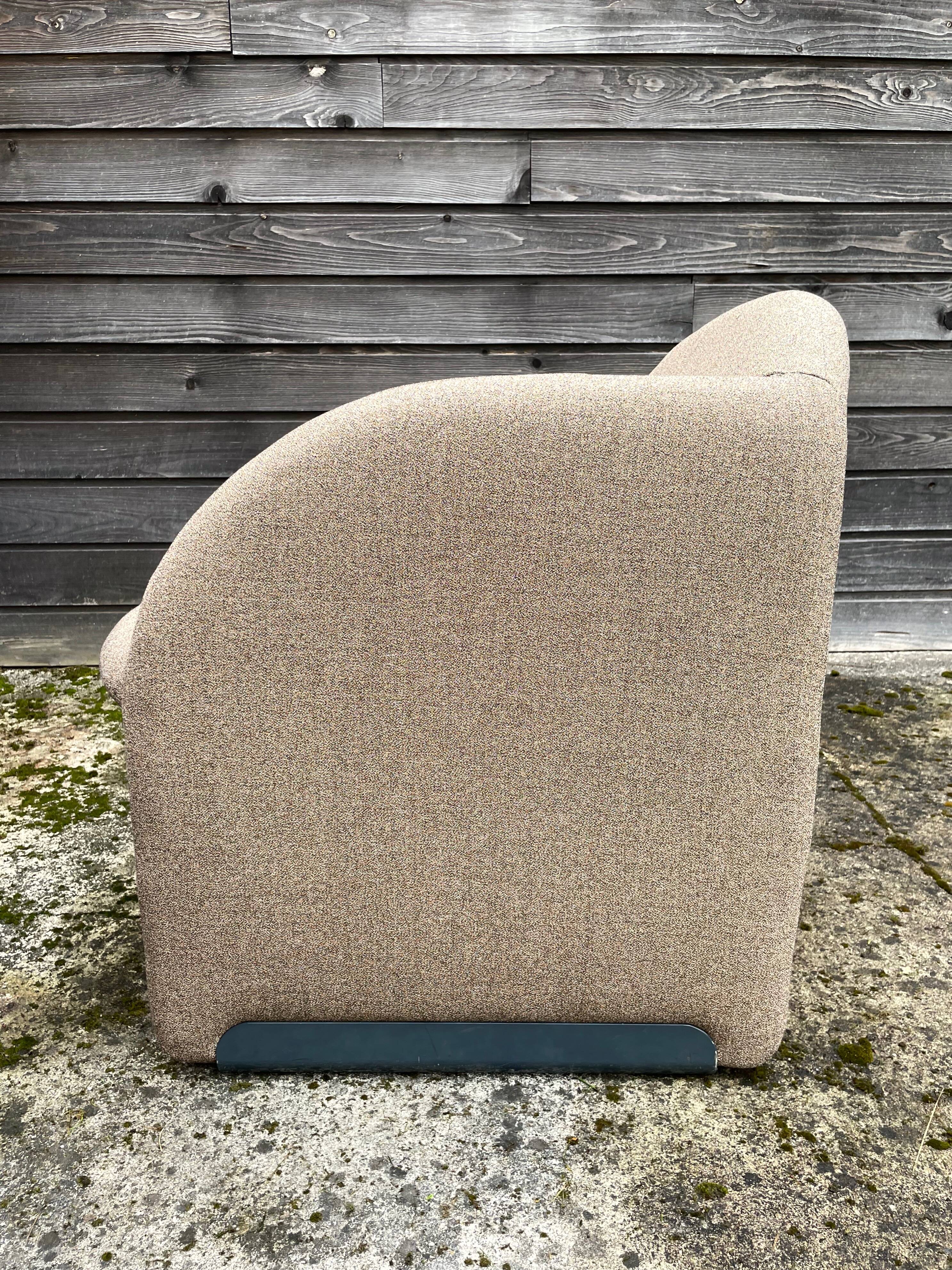 BEN ARMCHAIR BY PIERRE PAULIN, WITH LVMH FABRIC.