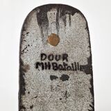 Vintage ceramic wall plaque 1960 MH Bataille