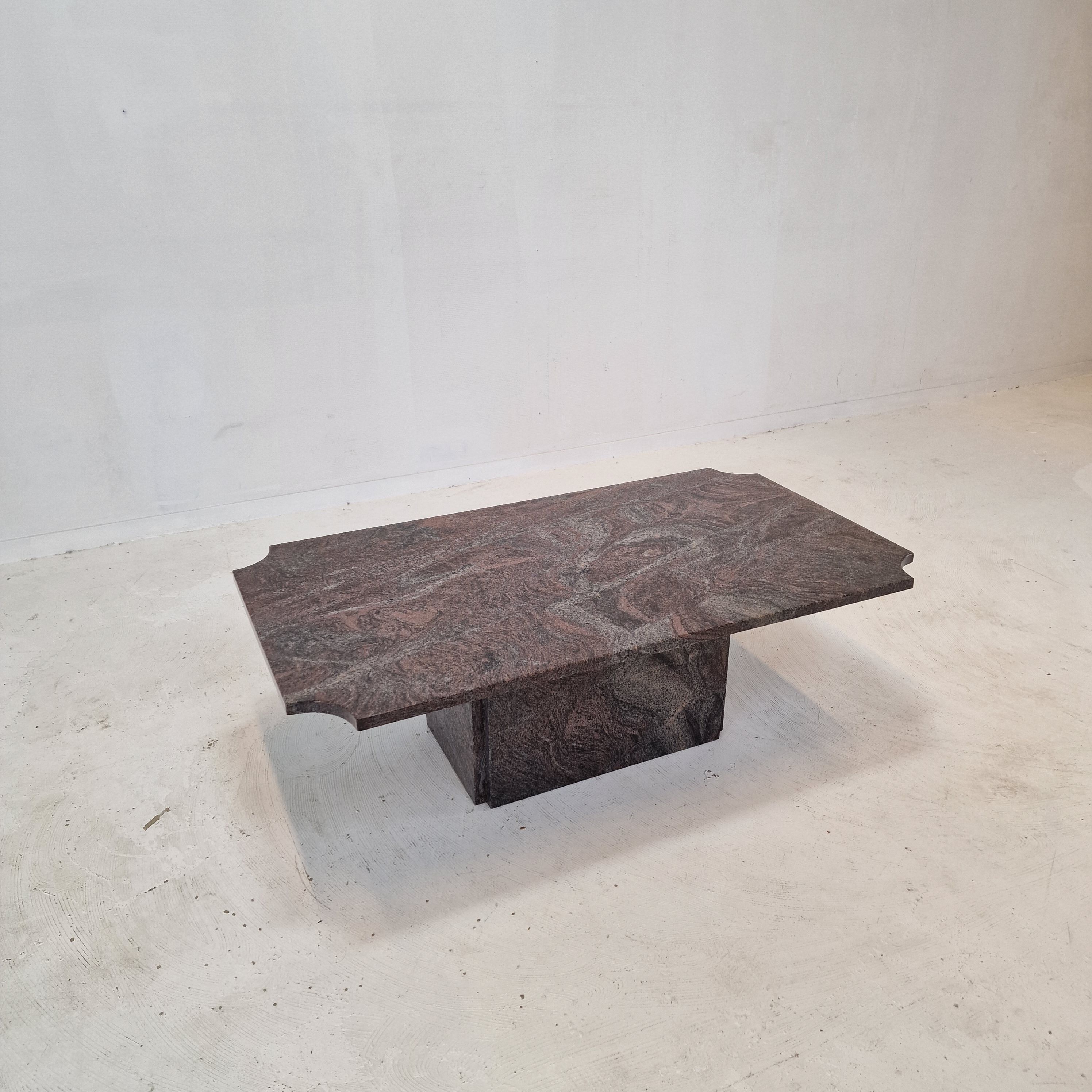 Granite coffee table, 1980s