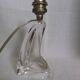 Lampe en cristal Daum France pied forme libre