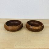 2 Scandinavian Danish teak bowls from the 60s