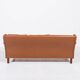 Canapé Wing en cuir cognac moderne danois des années 1970