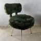Chair and tripod stool "moumoute" by Pelfran, around 1970.