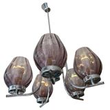 Art deco chandelier with 5 lights