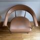 Vintage Chair Fasem P40 - Design by Giancarlo Vegni - Cognac Leather