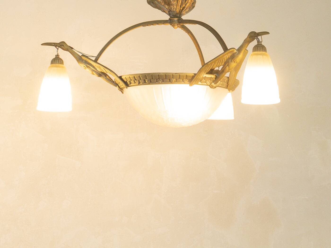 Lumière de plafond Art Déco des années 1920