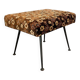 Pouf fleuri vintage / tabouret pliant / petite échelle