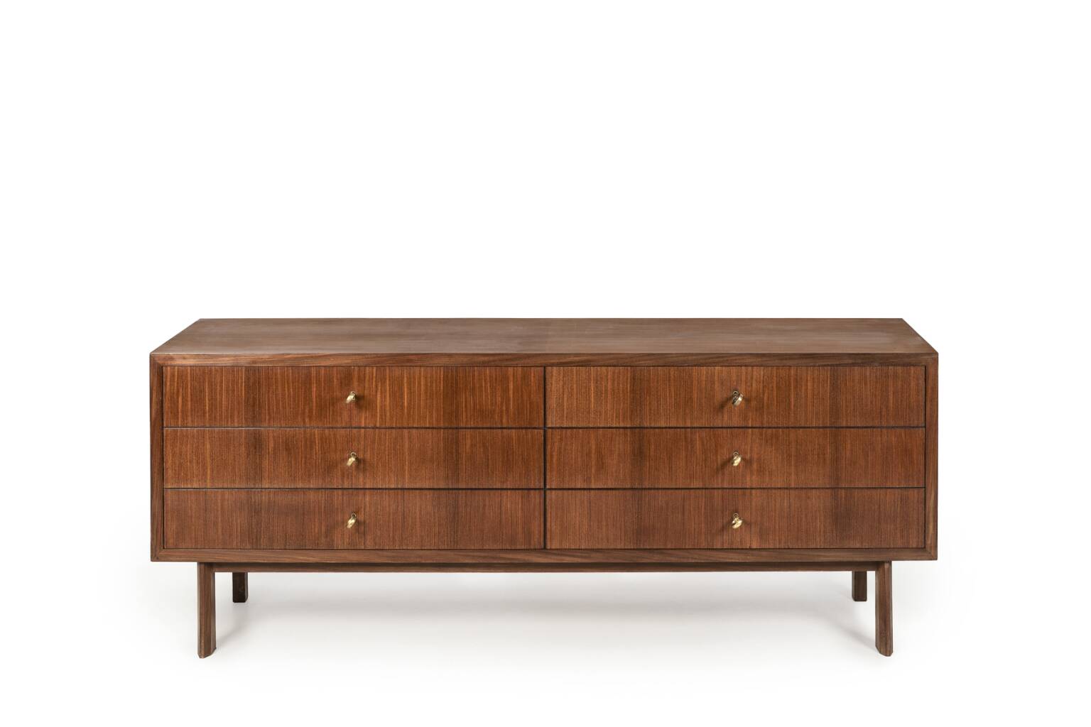 Important sideboard with drawers in teak, Italian design, 1960s.