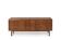 Important sideboard with drawers in teak, Italian design, 1960s.