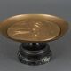 20th century bronze cup Emile Adolphe Monier Swimming swimmers on marble base