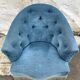 Pair of velvet toad armchairs