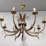 Lustre ananas en laiton à 8 lumières