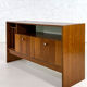Vintage row or storage cabinet 60s vinyl doors