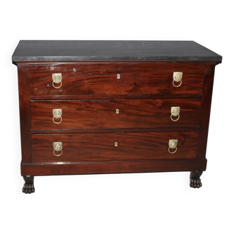 Commode Retour d'Egypte En Acajou Début XIX