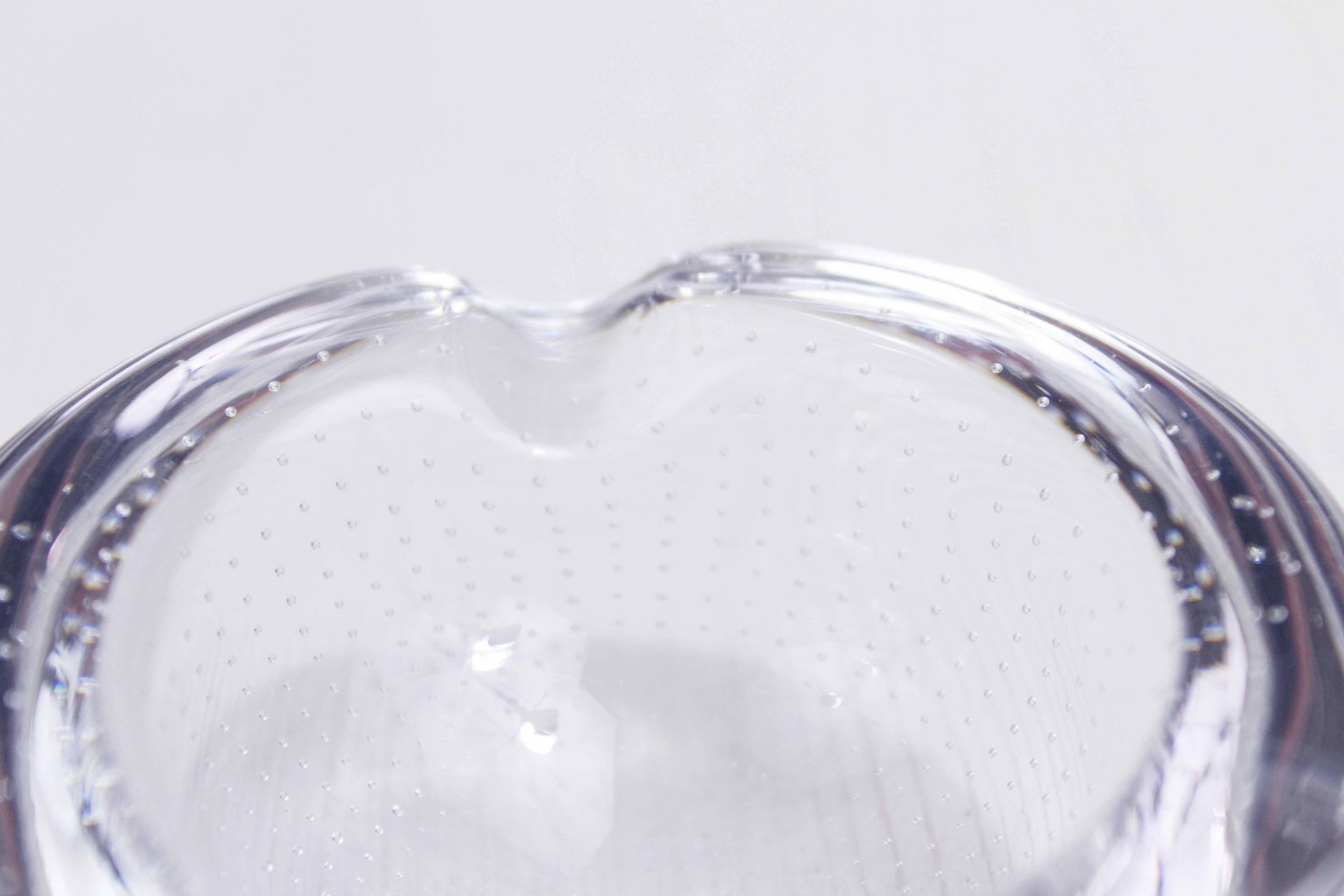 Bubble glass ashtray