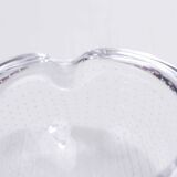 Cendrier en verre bullé