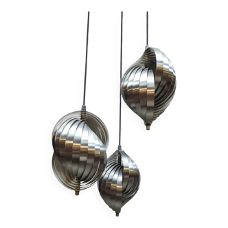 Lampe à suspension tourbillonnante vintage